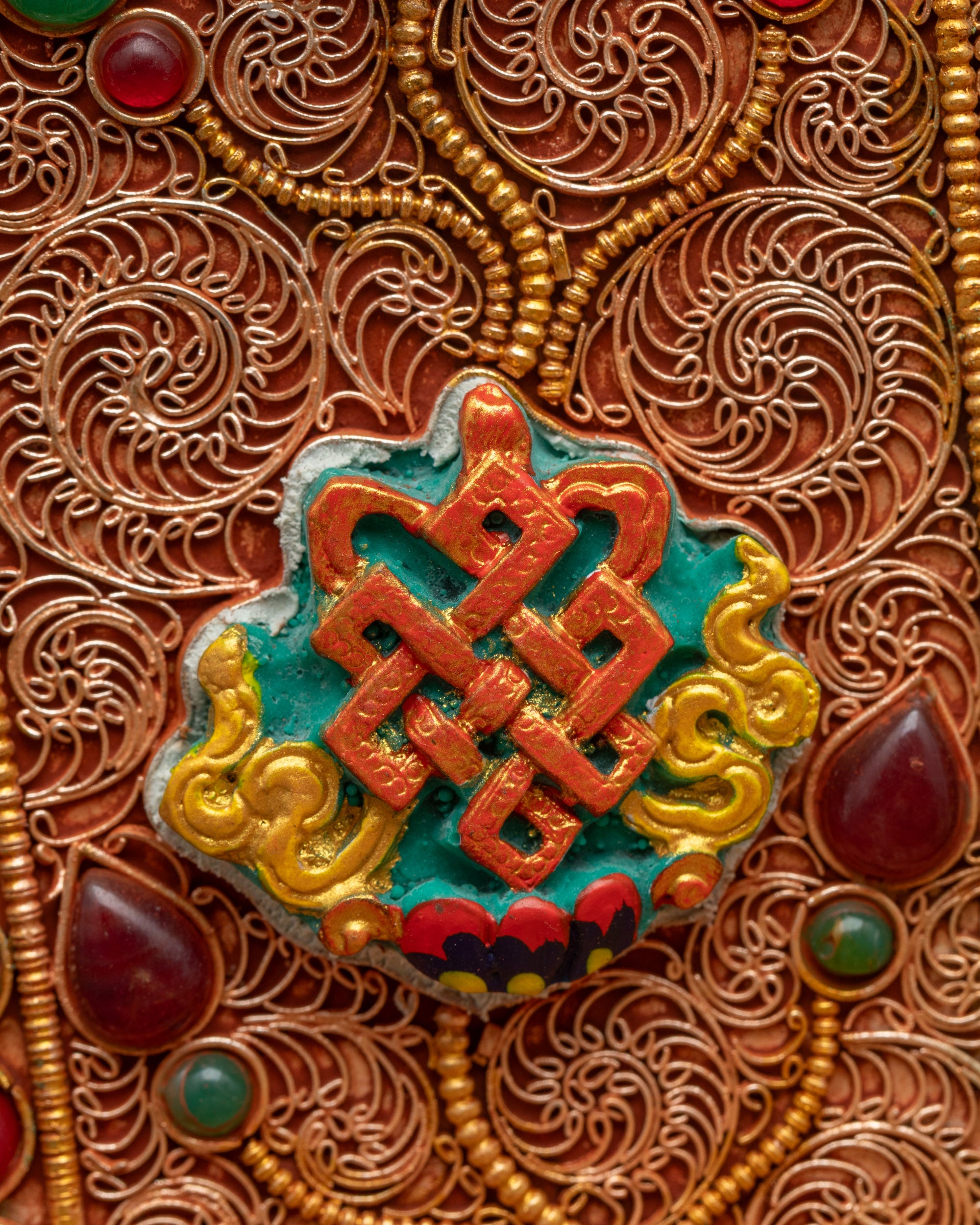 13" Enthroned Bishwo Vajra | Handcrafted Nepalese Ritual Artifact