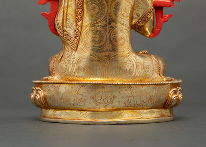 Je Tsongkhapa with Two Disciples Sculpture | Handmade in Nepal