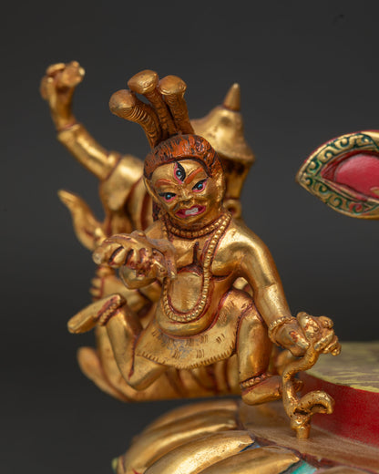 Standing Guru Rinpoche Statue | Buddhist Zen Decor from Nepal
