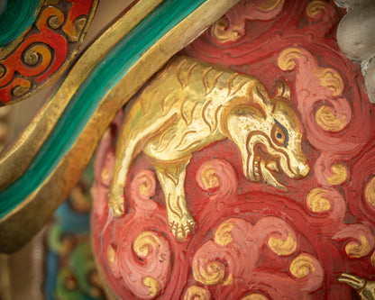 25" Serene Chenrezig Statue | Exceptional Tibetan Spiritual Sculpture