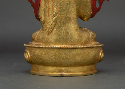 Tsongkhapa Statue Set with Two Disciples | Lost-Wax Craftsmanship
