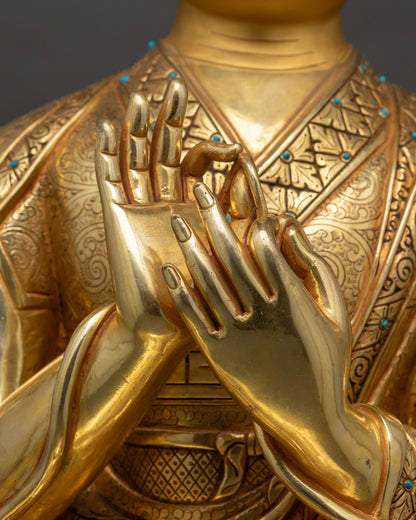 Buddhist Tsongkhapa Set | Handcrafted Trio Set of Buddhist Masters