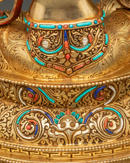 Green Tara Statue | Nepalese Newari Craftsmanship