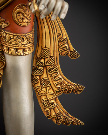 Cultivate Serenity with Standing Lokeshvara Statue | Lotus-Bearer Icon