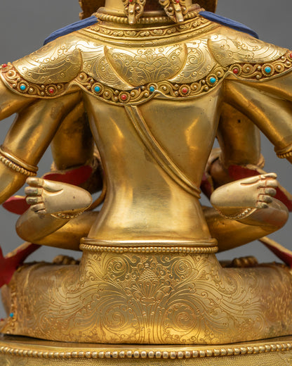 Handcrafted Guhyasamaja Statue – Tantric Deity of Wisdom and Compassion