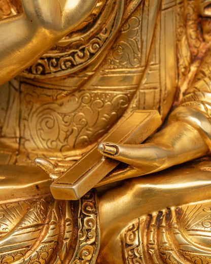 Tsong Khapa Statue Set | Handcrafted Nepalese Artwork