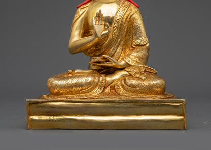 24K Gold-Gilded Tsokye Dorje Set | Traditional Lost-Wax Casted Statues