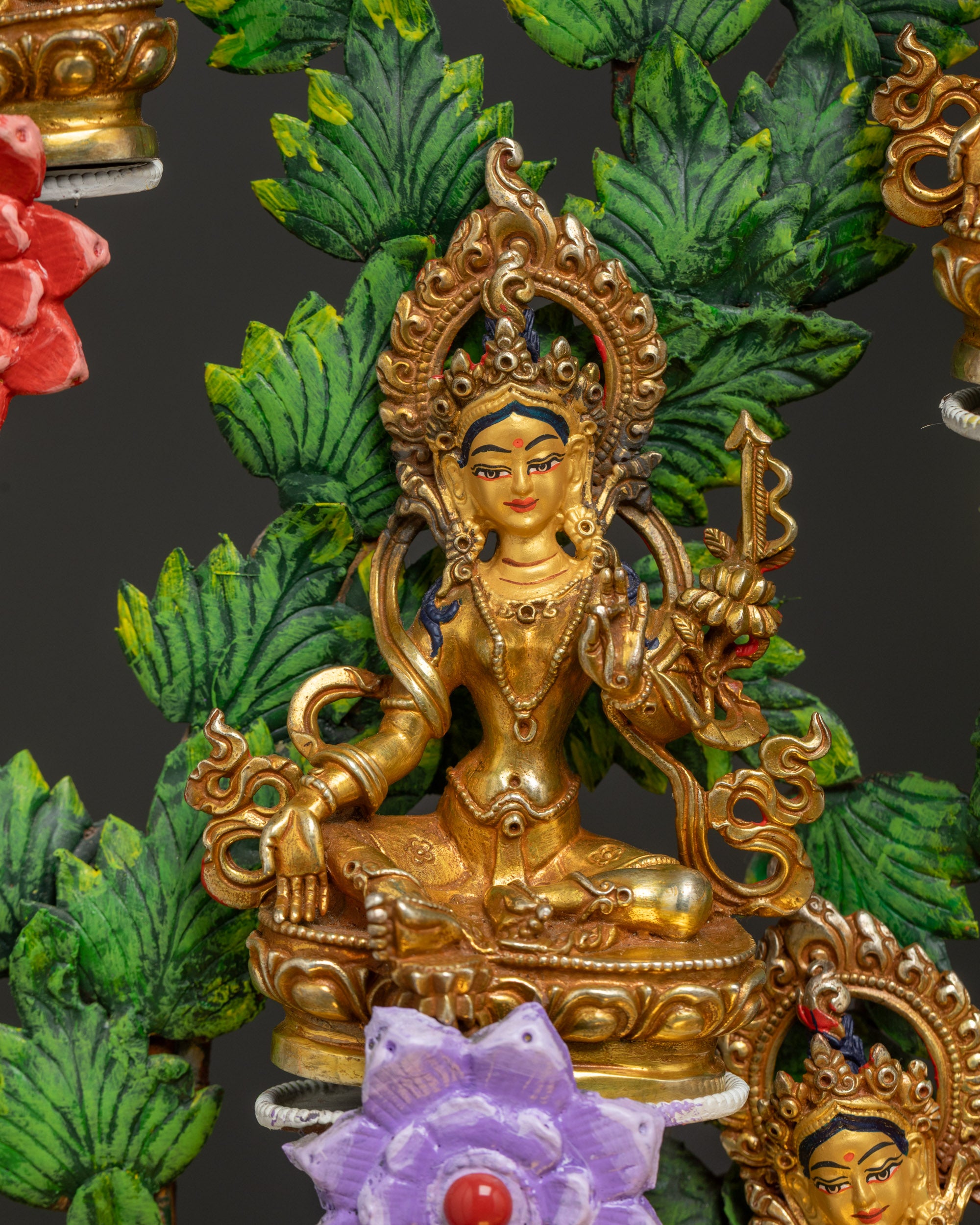 Complete 21 Tara Statue Tree Collection | Sacred Female Deity Ensemble