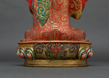 Lama Tsongkhapa Statue Set – Authentic Tibetan Art