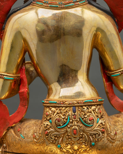 Green Tara Buddhist Statue | Traditional Newari Craftsmanship