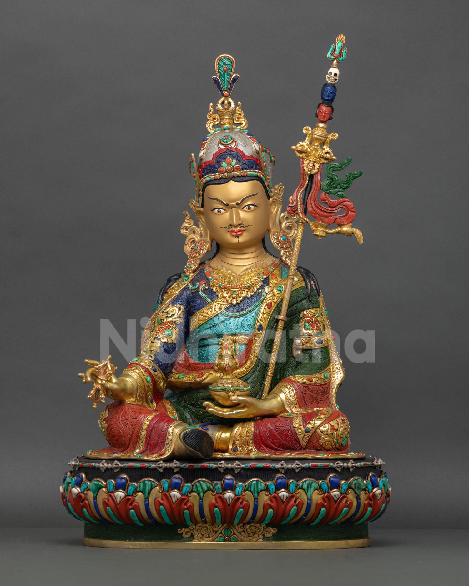 Lotus-Born Guru Rinpoche Statue | The Great Second Buddha