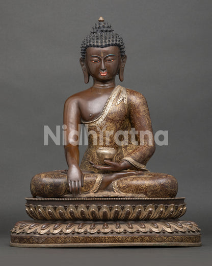 Shakyamuni Buddha Statue | Traditional Newari Craft