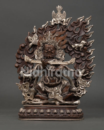 Buddhist Shakya Mahakala Statue | Handmade in Nepal