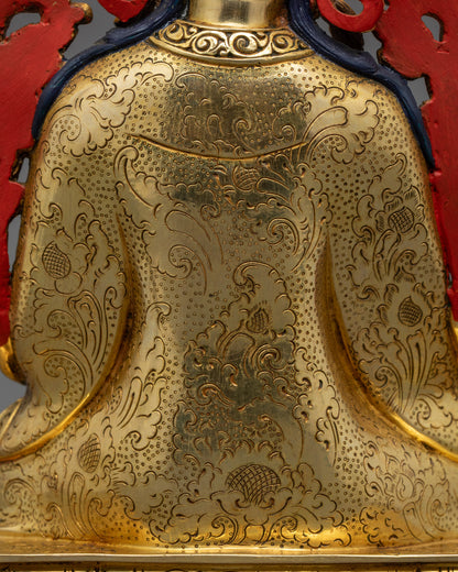 Buddhist King Trisong Detsen Statue for Home Decor | Nepalese Statues