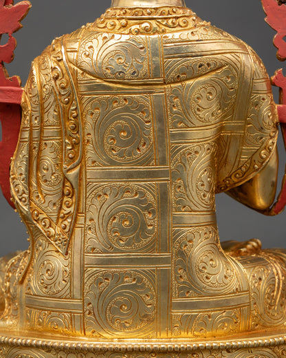 Lama Tsongkhapa Statue Set | Handmade Himalayan Sculptures