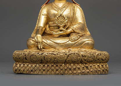 Five Shakya Masters Statue Set | Handcrafted Buddhist Deities from Nepal