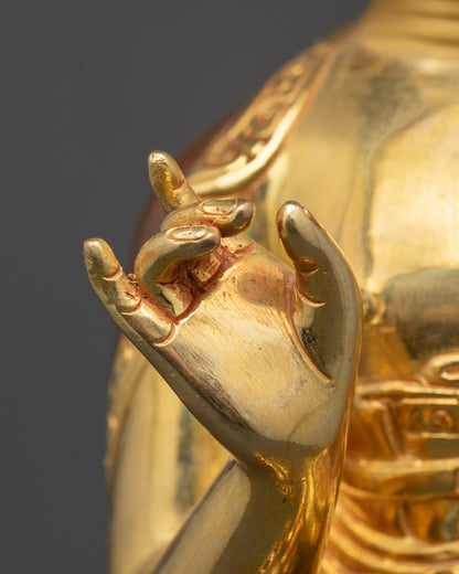 Gautama Buddha and Disciples Statue | Traditional Buddhist Sculpture