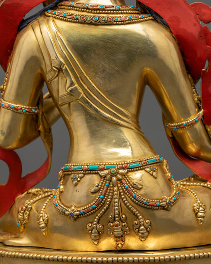 Premium Green Tara Buddhist Sculpture | Tibetan Altar Decor from Nepal