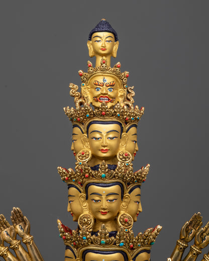 1000-Armed Chenrezig Statue | Vajrayana Bodhisattva of Compassion