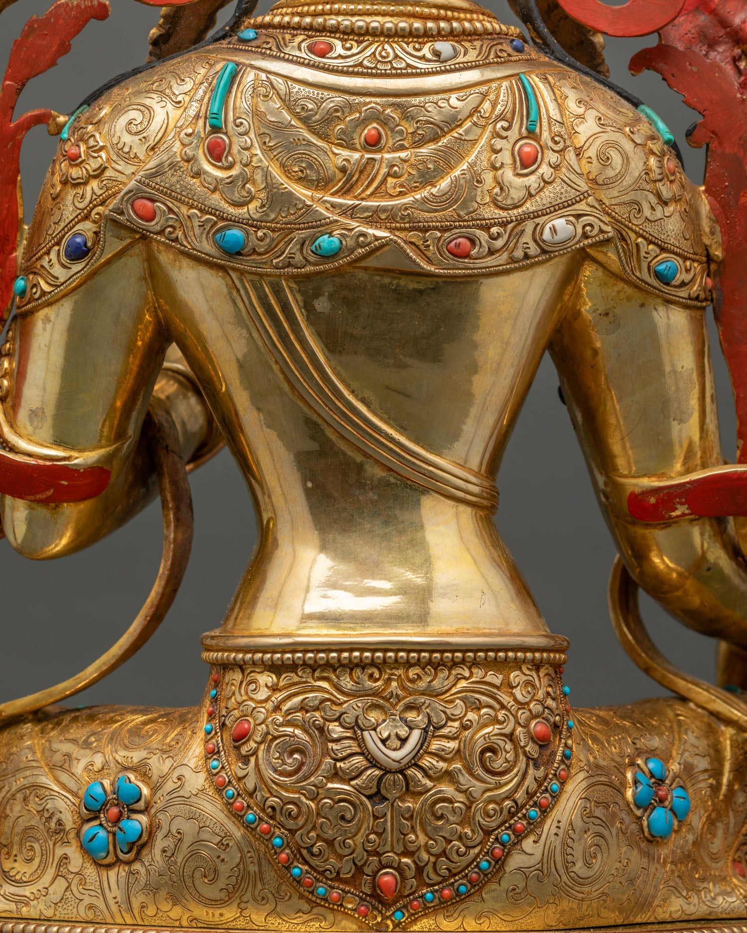 Large Green Tara Statue | Nepalese Lost-Wax Crafted Art