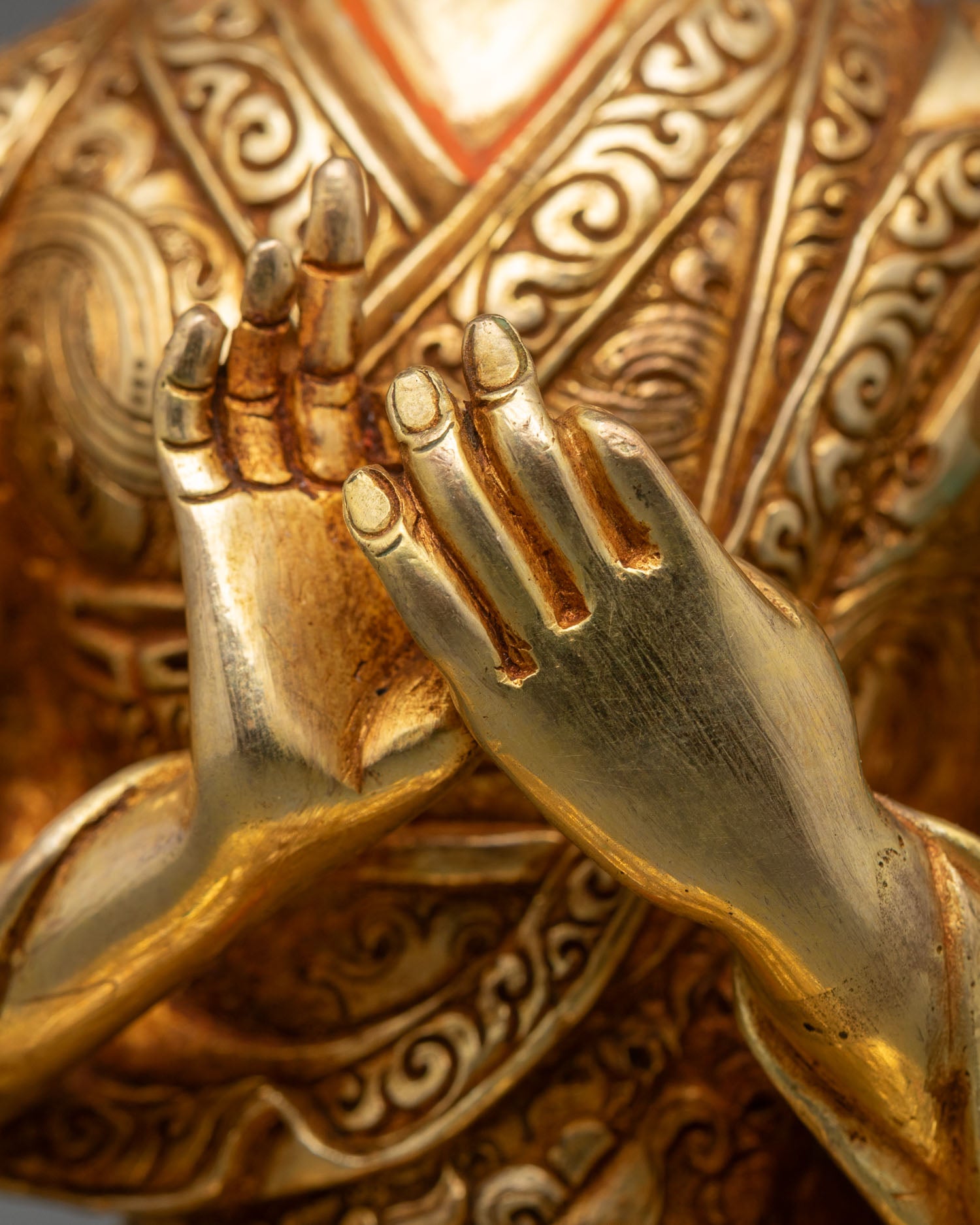 Tsongkhapa and Two Disciples Set – Luminous Wisdom Handmade Statue