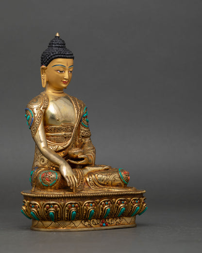 Five Dhyani Buddha Sculpture – Representation of Enlightened Wisdom