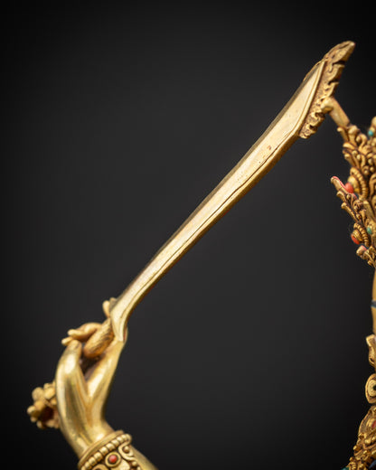 Masterpiece Manjushri Statue | Buddhist Wisdom Bodhisattva Figurine