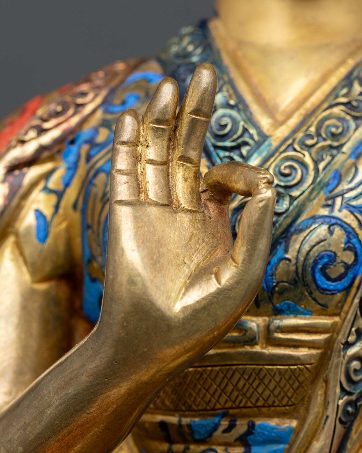 Lama Tsongkhapa Statue Set – Authentic Tibetan Art