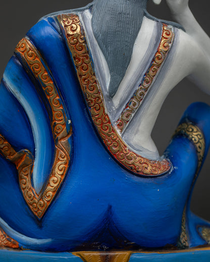 Hand-painted Marpa Statue Set | Revered Kagyu Lineage Founders