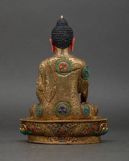 Five Dhyani Buddha Sculpture – Representation of Enlightened Wisdom