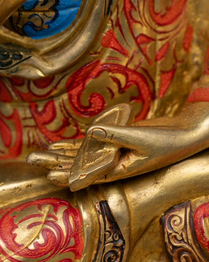 Lama Tsongkhapa Statue Set – Authentic Tibetan Art