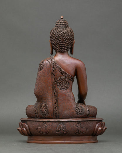 Five Dhyani Buddha Statue Set for Meditation and  Spiritual Practice