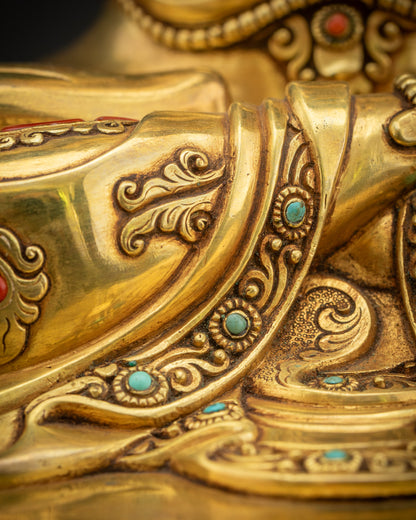 Masterpiece Manjushri Statue | Buddhist Wisdom Bodhisattva Figurine