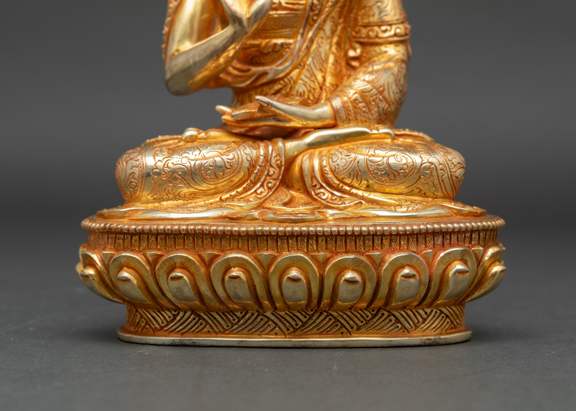 Lama Tsongkhapa Statue Set | Himalayan Sacred Artwork