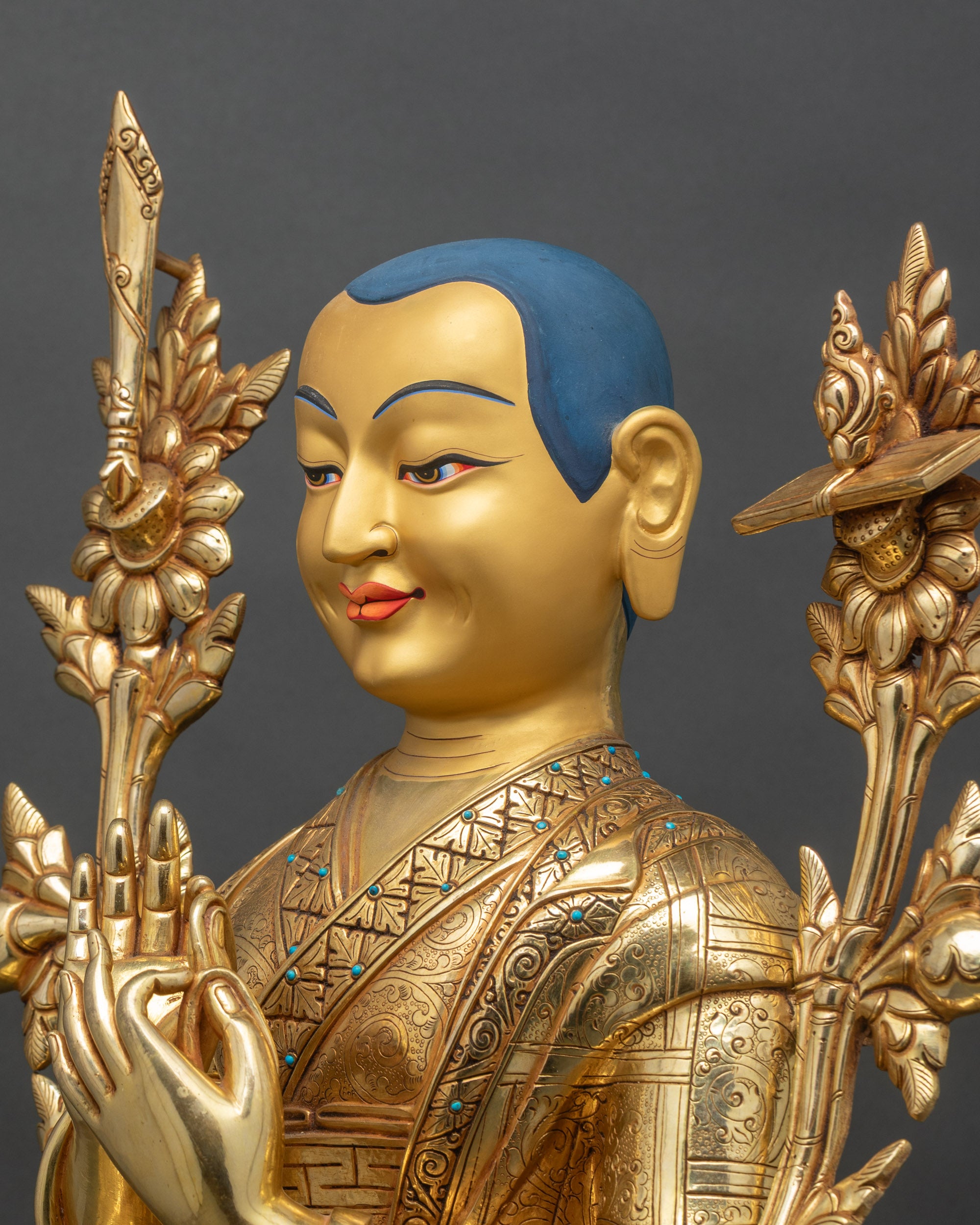 Buddhist Tsongkhapa Set | Handcrafted Trio Set of Buddhist Masters