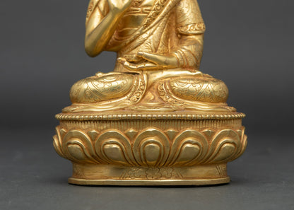 Tsongkhapa Statue Set with Two Disciples | Lost-Wax Craftsmanship