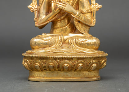 Je Tsongkhapa Statue Set – Handmade Buddhist Master Figures