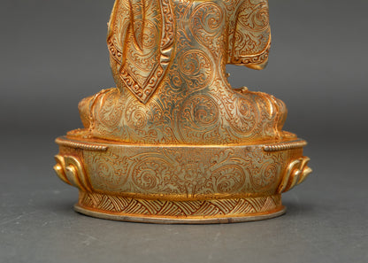Lama Tsongkhapa Statue Set | Himalayan Sacred Artwork