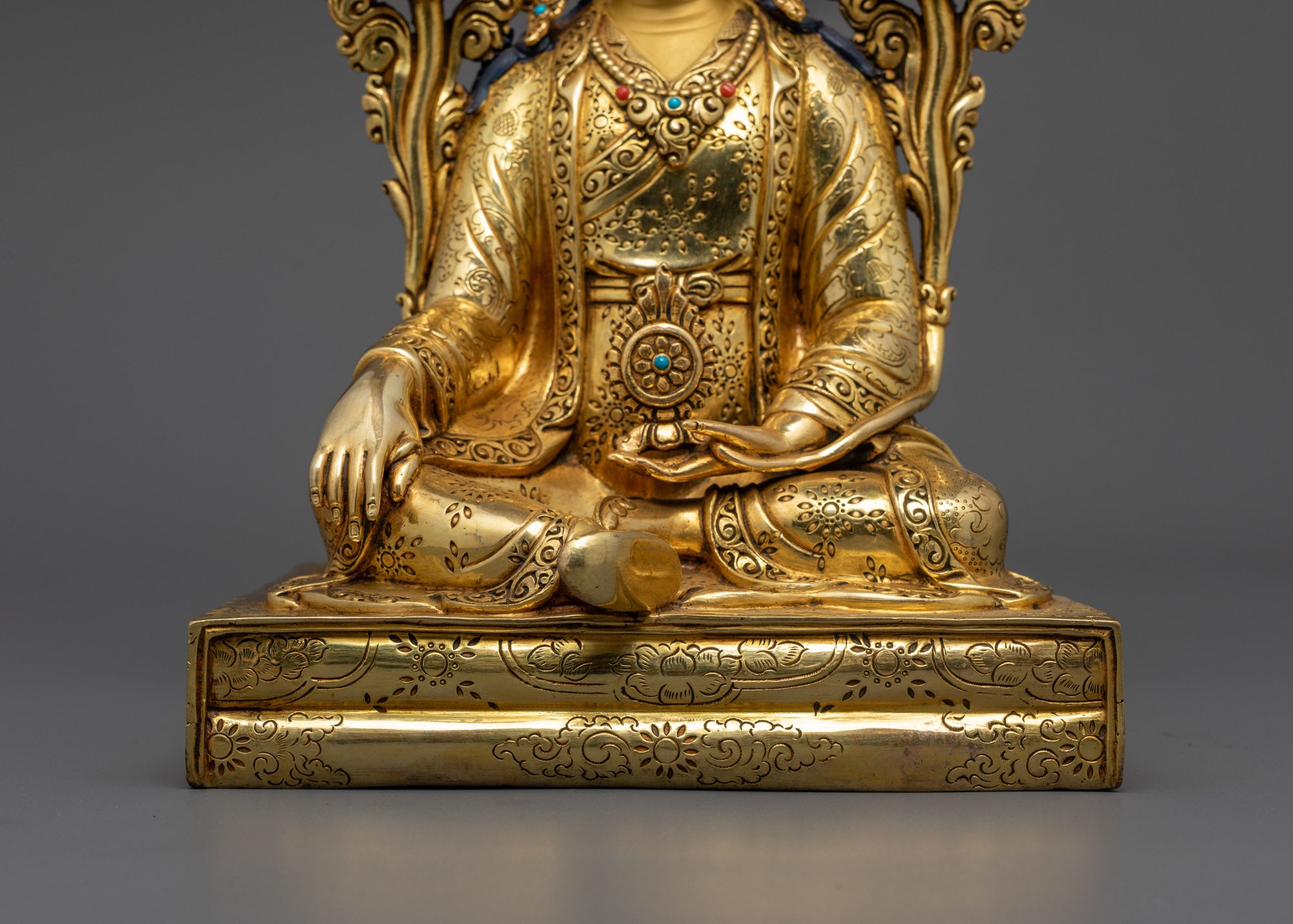 Buddhist King Trisong Detsen Statue for Home Decor | Nepalese Statues