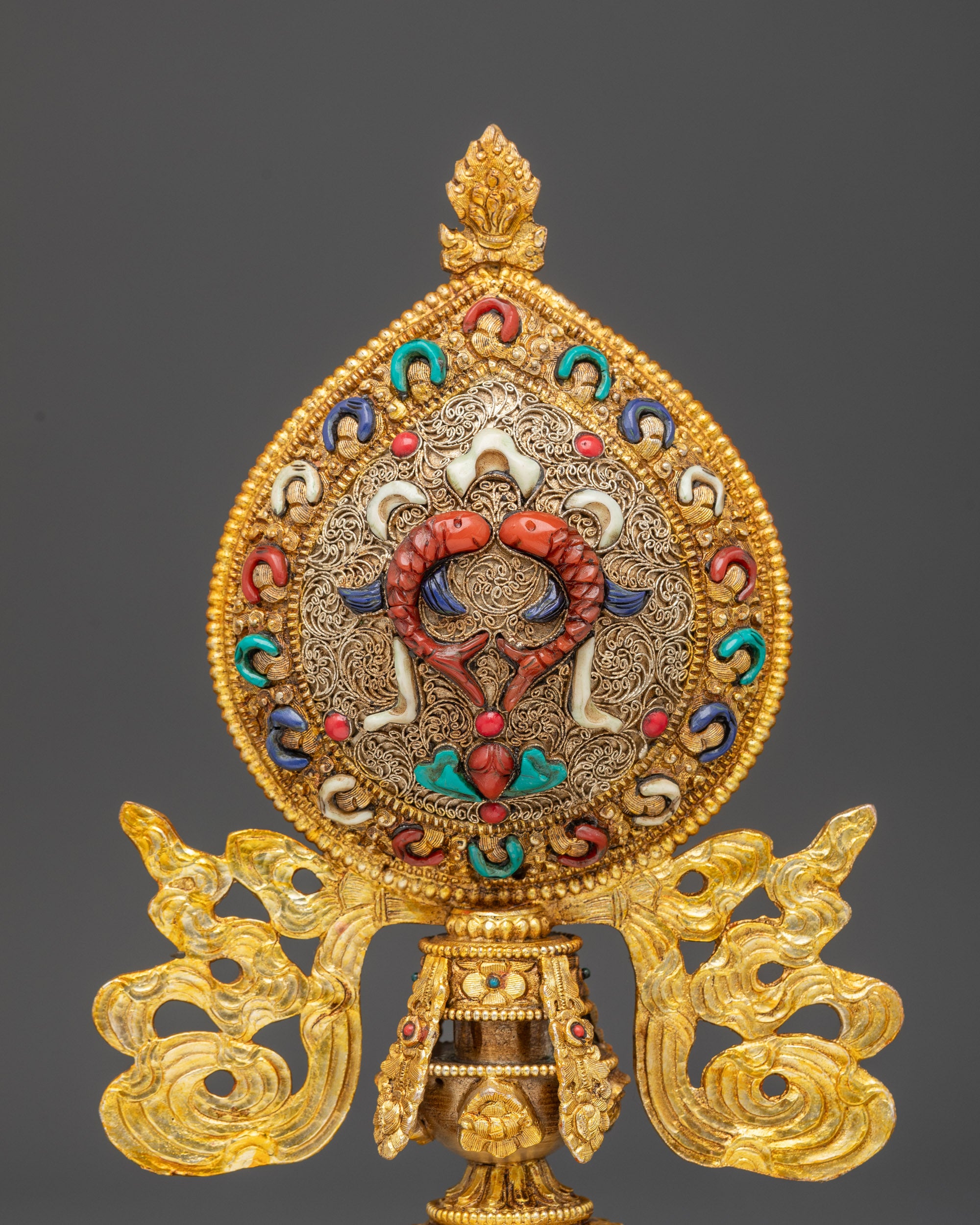 Ashtamangala Set | Sacred Eight Auspicious Symbols for Buddhist Altars