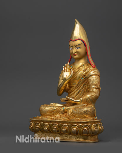Je Tsongkhapa and His Disciples Statue Set | Buddhist Lama Statues