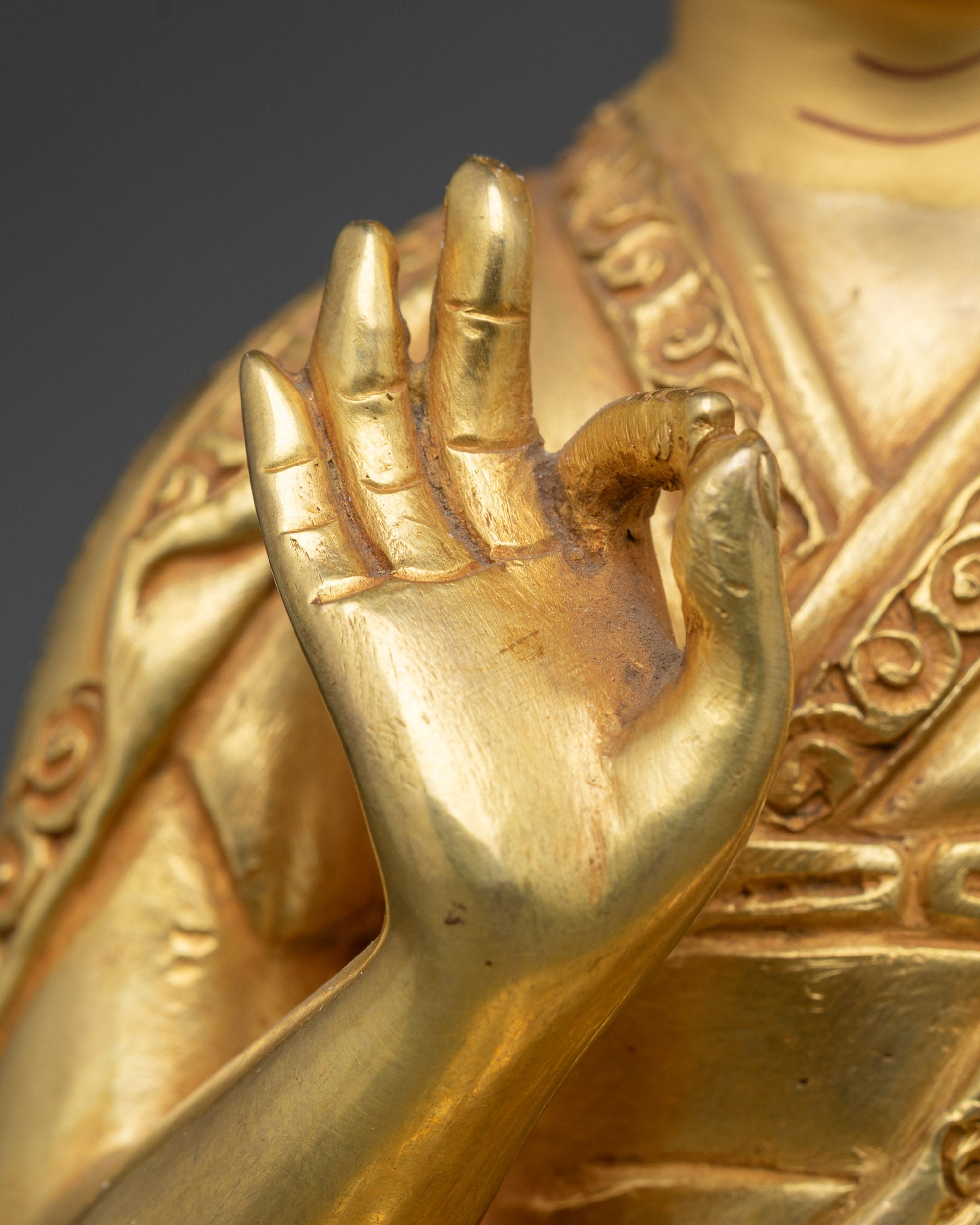 Tsongkhapa Statue Set with Two Disciples | Lost-Wax Craftsmanship