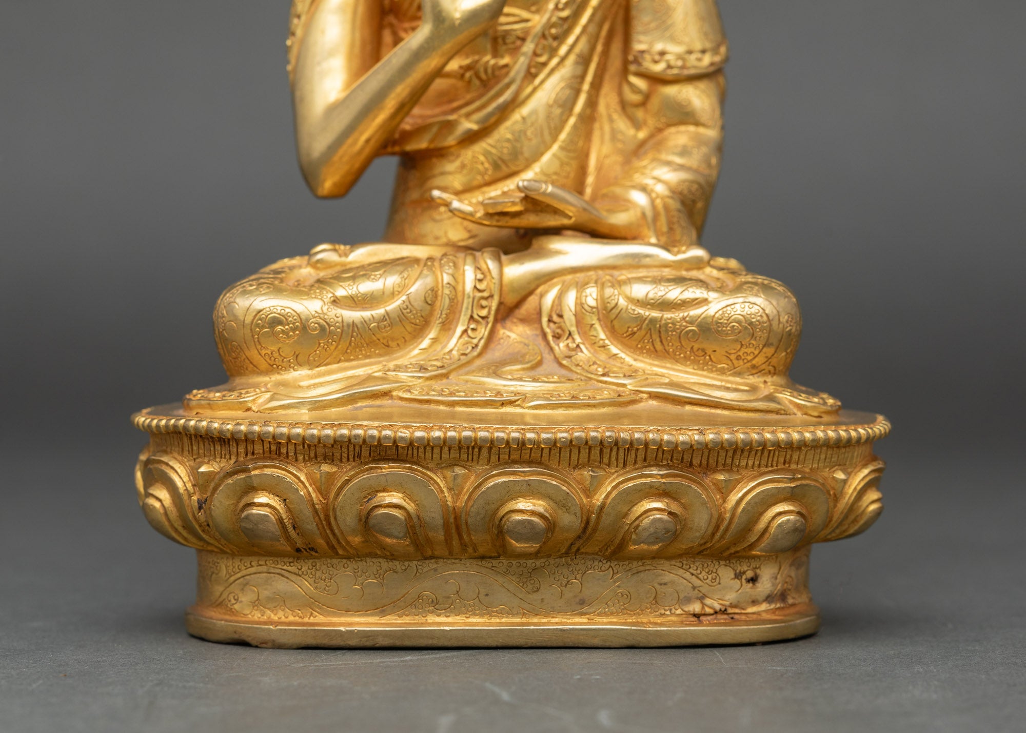 Je Tsongkhapa Statue Set – Handmade Buddhist Master Figures