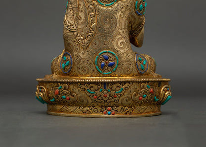 Five Dhyani Buddha Sculpture – Representation of Enlightened Wisdom