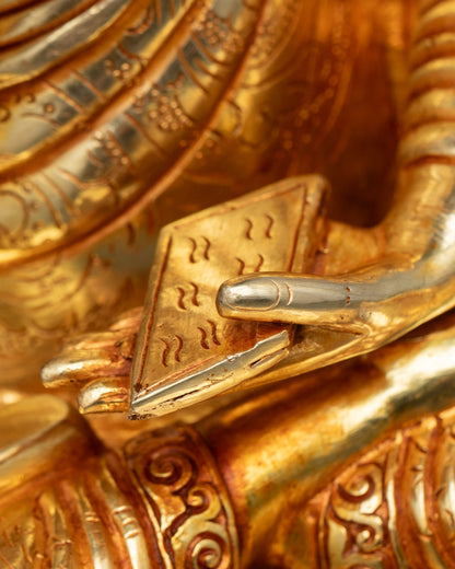 Je Tsongkhapa with Two Disciples Sculpture | Handmade in Nepal