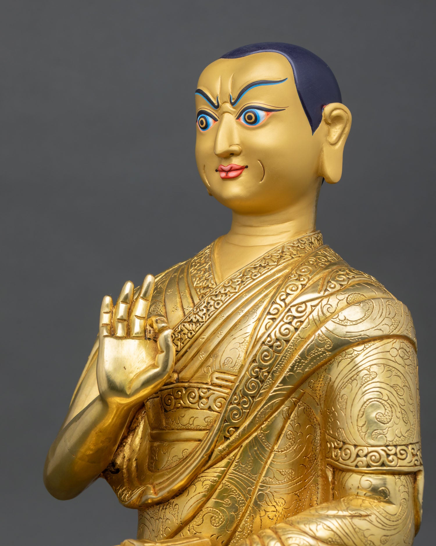 Je Tsongkhapa & Disciples Statue Set | Handcrafted Buddhist Art