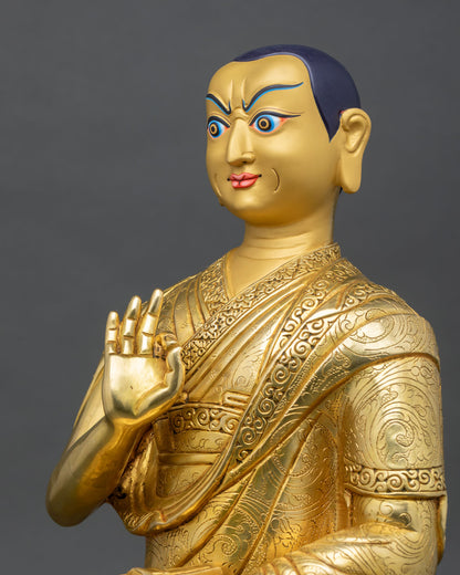 Je Tsongkhapa & Disciples Statue Set | Handcrafted Buddhist Art