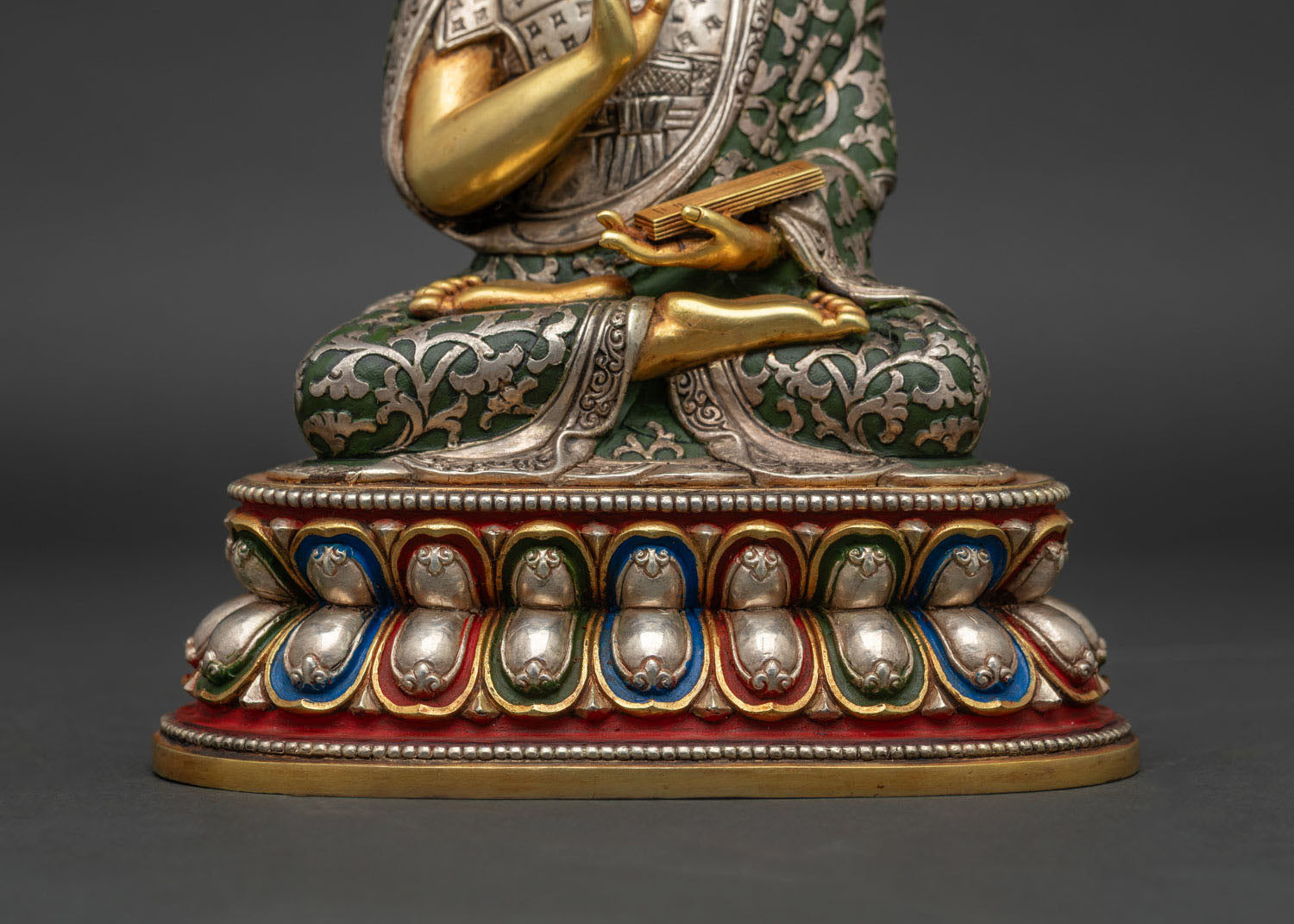 Tsongkhapa Statue Set – Tibetan Gelug Masters Figurine Collection