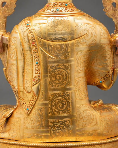 Tsongkhapa Statue Set | Handcrafted Tibetan Buddhist Figurines