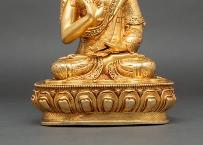 Tsong Khapa Statue Set | Handcrafted Nepalese Artwork